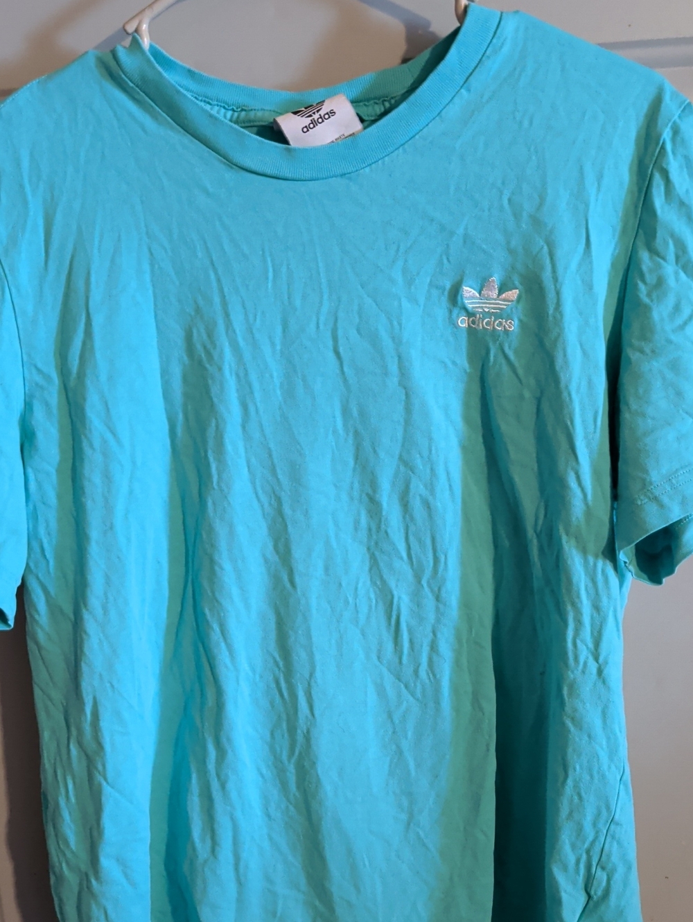 adidas  Turquoise Short Sleeve Crew Tee